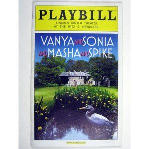 Vanya Sonia Masha Spike Playbill November 2012 Sigourney Weaver David Pierce